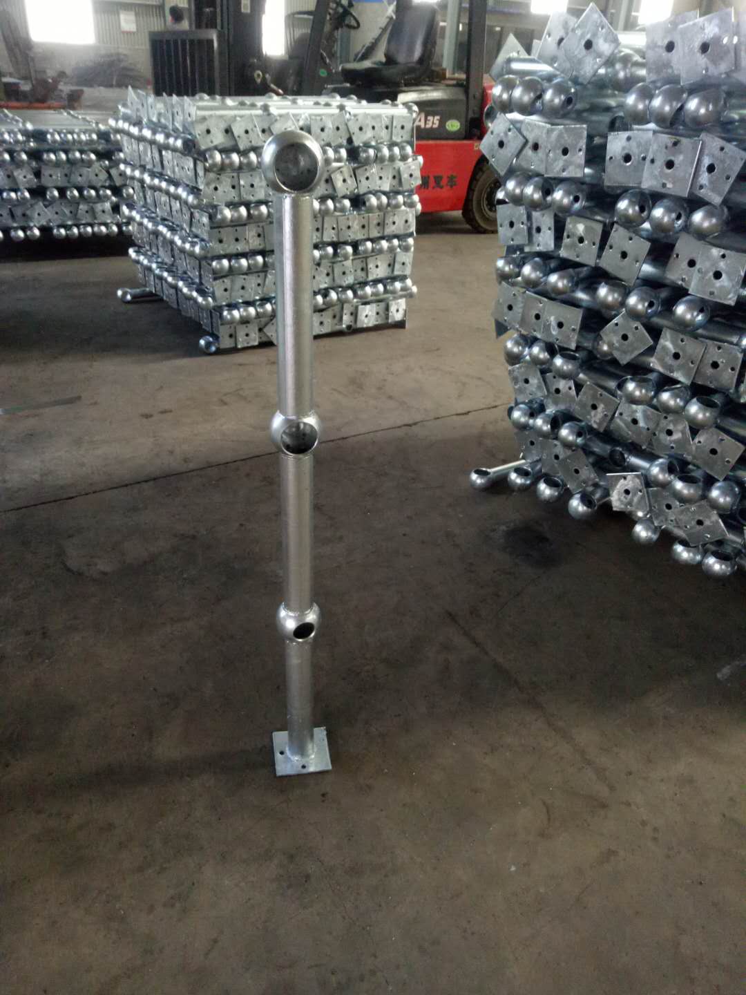 热镀锌球接栏杆